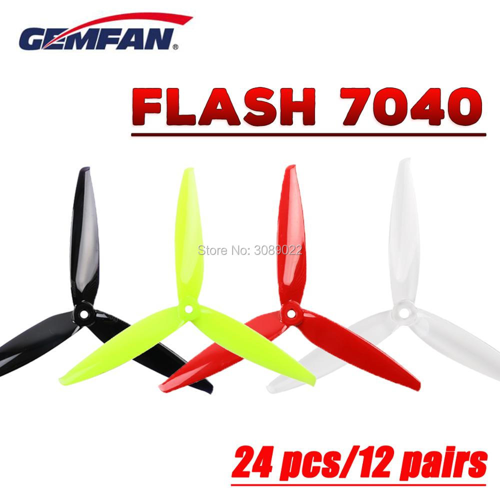 Rc Helicopter Blade - 24 Adet/12 Çift Gemfan Flash 7040