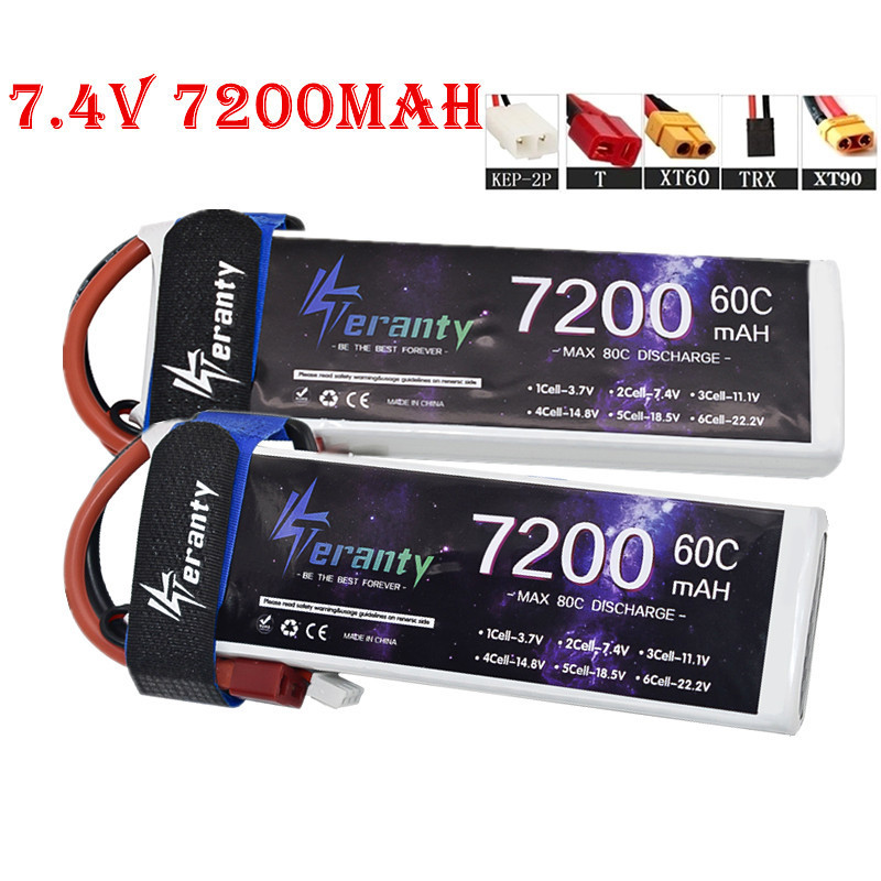 Rc Helicopter Coaxial - Yükseltme 7200MAH 7.4V 60C LiPo Pil