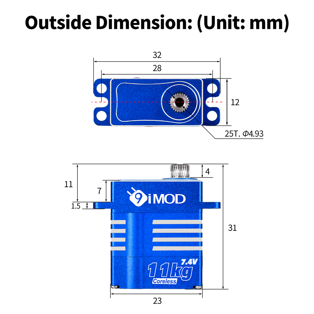 9IMOD Dijital Mikro Servo 11KG - Rc Helicopter Servo incelemesi ve fiyatı